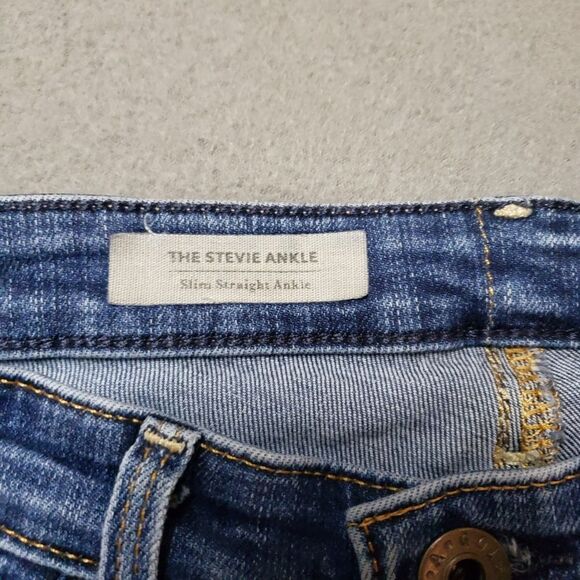AG The Stevie Ankle Slim Straight Ankle Jeans Sz 26R - Picture 3 of 13